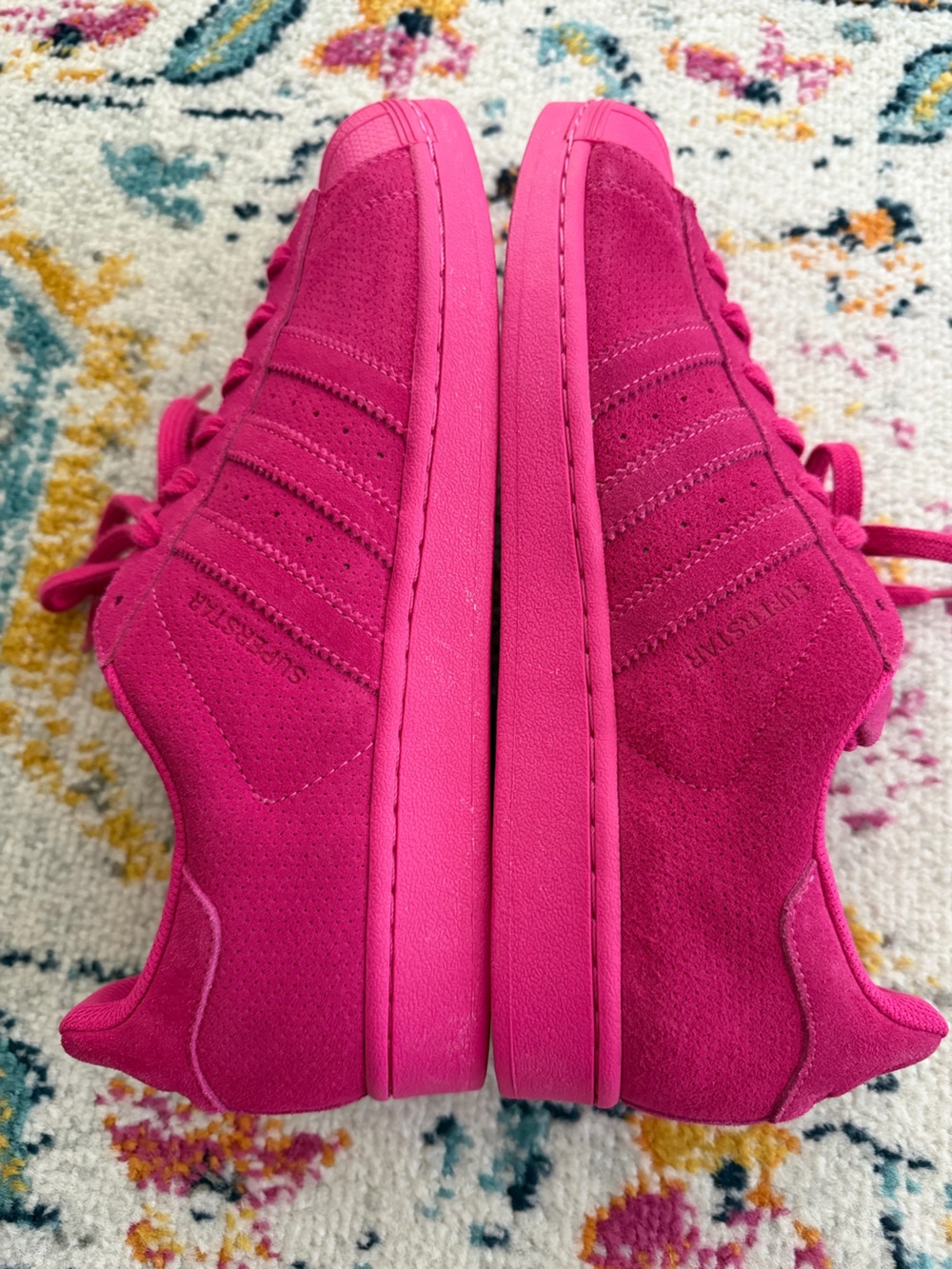 Adidas Superstar RT Equipment Pink Suede Men’s Size 10.5 Clean AQ4166